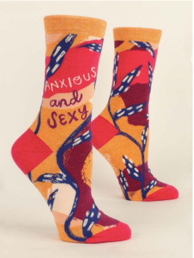 Anxious and Sexy Womens Crew Sock