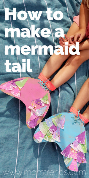 For all those mermaids at heart, here's how to make a mermaid tail using household items