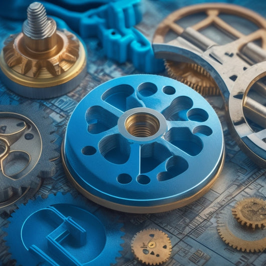 A stylized illustration of a puzzle coming together, with gears, cogs, and bolts fitting into place, surrounded by faint blueprints and diagrams, with a subtle grid pattern in the background.