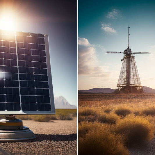 A split-screen image featuring a solar panel system with a cracked or damaged panel on the left, contrasted with a well-maintained system on the right, with a clock or calendar subtly integrated in the background.