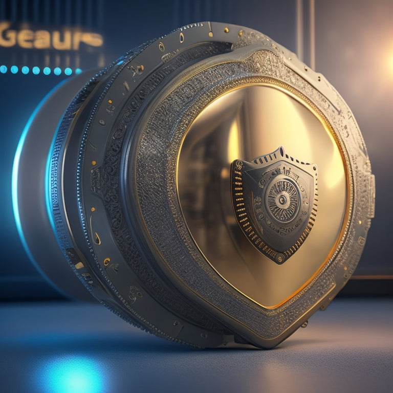 Visualize a sleek, modern shield enveloping an electronic device, with gears and cogs in the background symbolizing support mechanisms. Soft, glowing aura around the shield indicates protection and reliability.